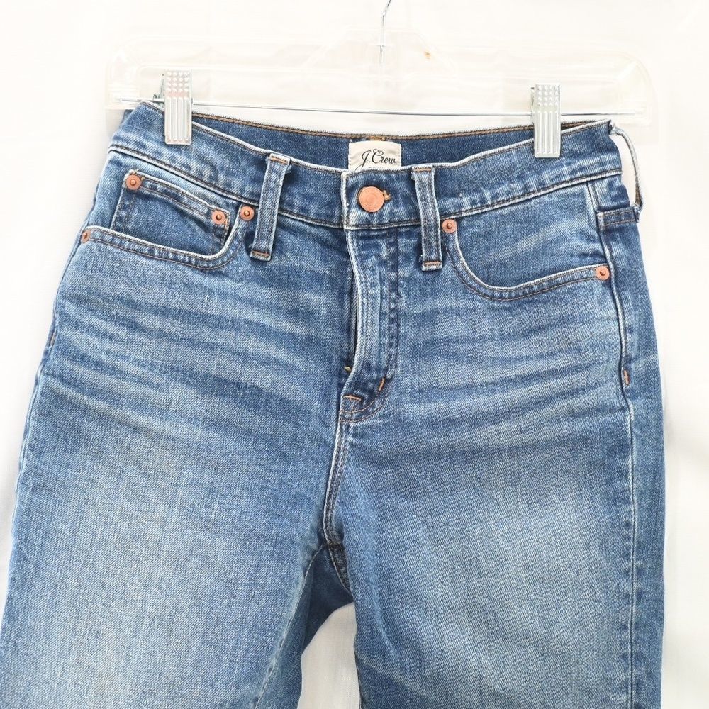 J Crew 9" Toothpick Skinny Jean Size 25 T Mid Rise